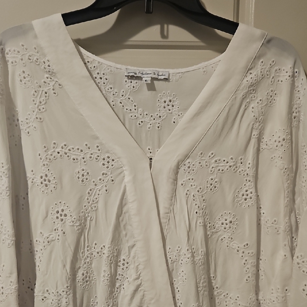 White Eyelet Blouse